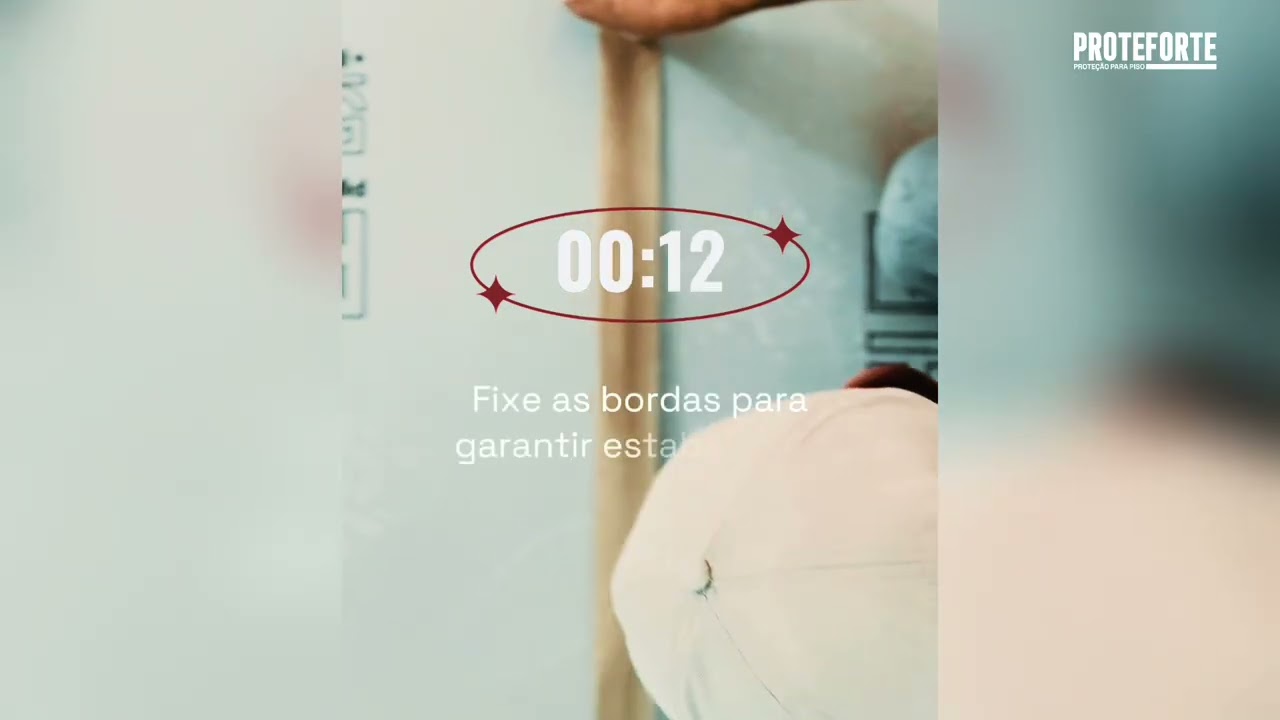 Proteção de piso instalada em 20 segundos | Proteforte
