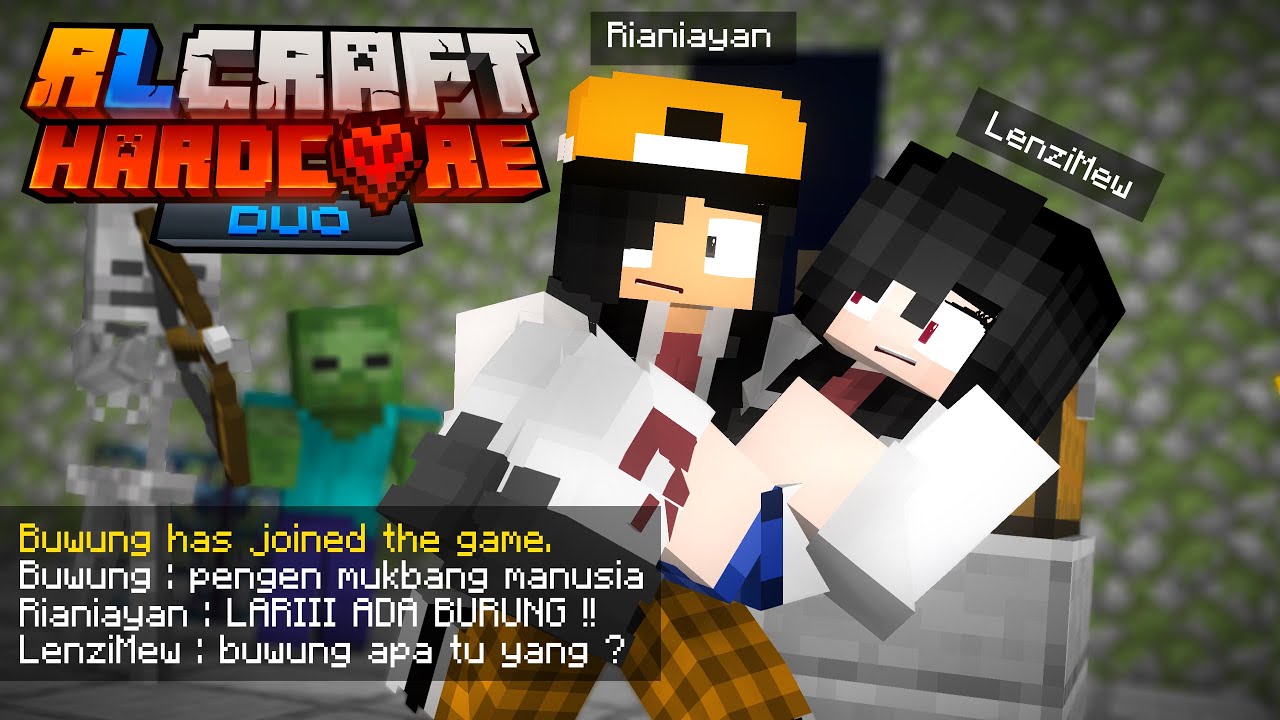 RLCraft Hardcore Duo #2 - RIANIAYAN DAN LENZI MEW AUTO RUSUH KETEMU BATTLE TOWER DAN BURUNG PERKASA!