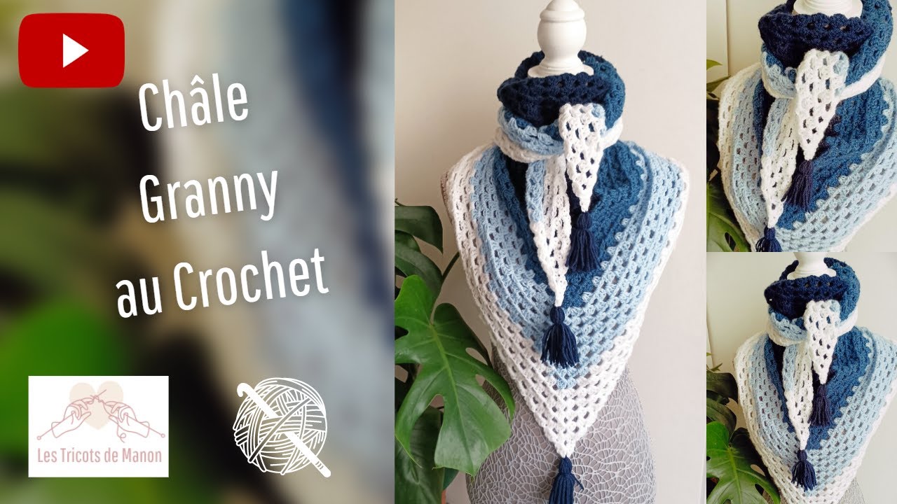 Châle Granny au Crochet