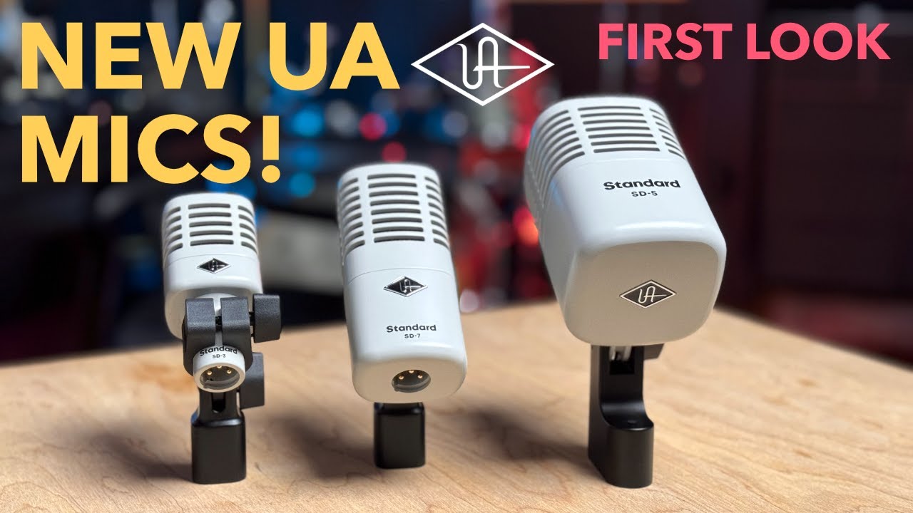 First Listen! Universal Audio SD-3, SD-5, SD-7 Standard Hemisphere Microphones! With Drum Samples!