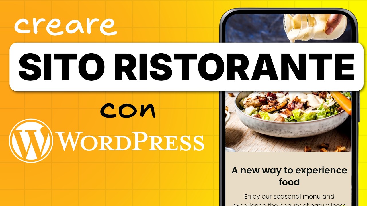 Come creare Sito Ristorante in Wordpress nel 2026 | Tutorial Completo