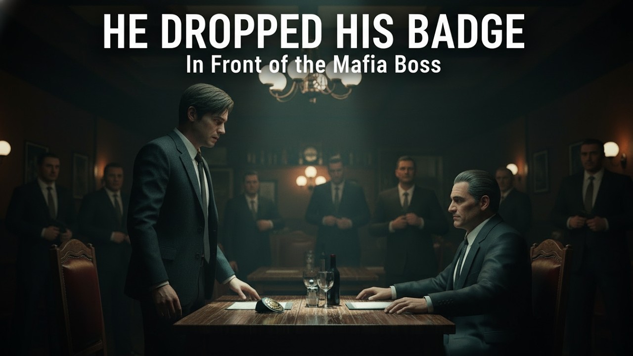 Police Officer Dropped His Badge in Front of the Mafia Boss — What He Said Left Everyone Silent