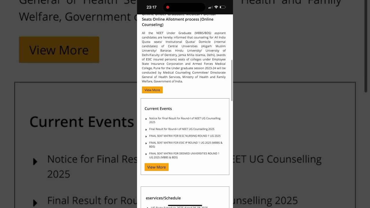 Need ug 2025 | NEET 2 ROUND |MCC round 2 counselling  | NEET SCHEDULE 2025