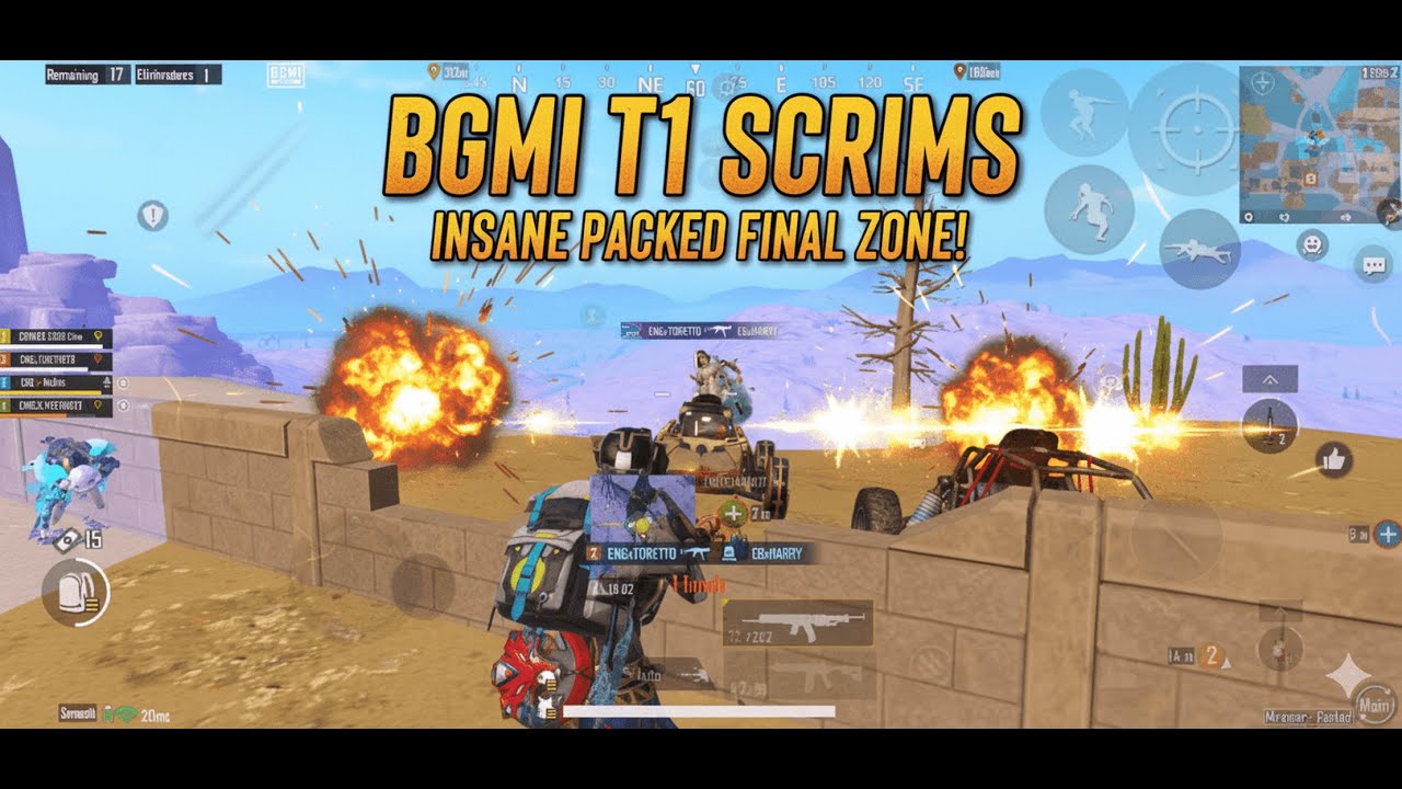 T1 SCRIMS = PURE DOMINATION 😈 | PRO LEVEL BGMI GAMEPLAY