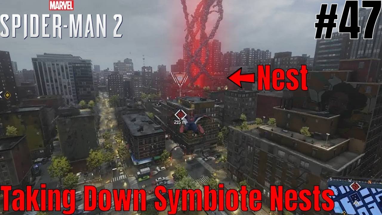 Playing Marvel's Spider-Man 2 | Ep 47 | Walkthrough | Taking Down Symbiote Nests Part 1