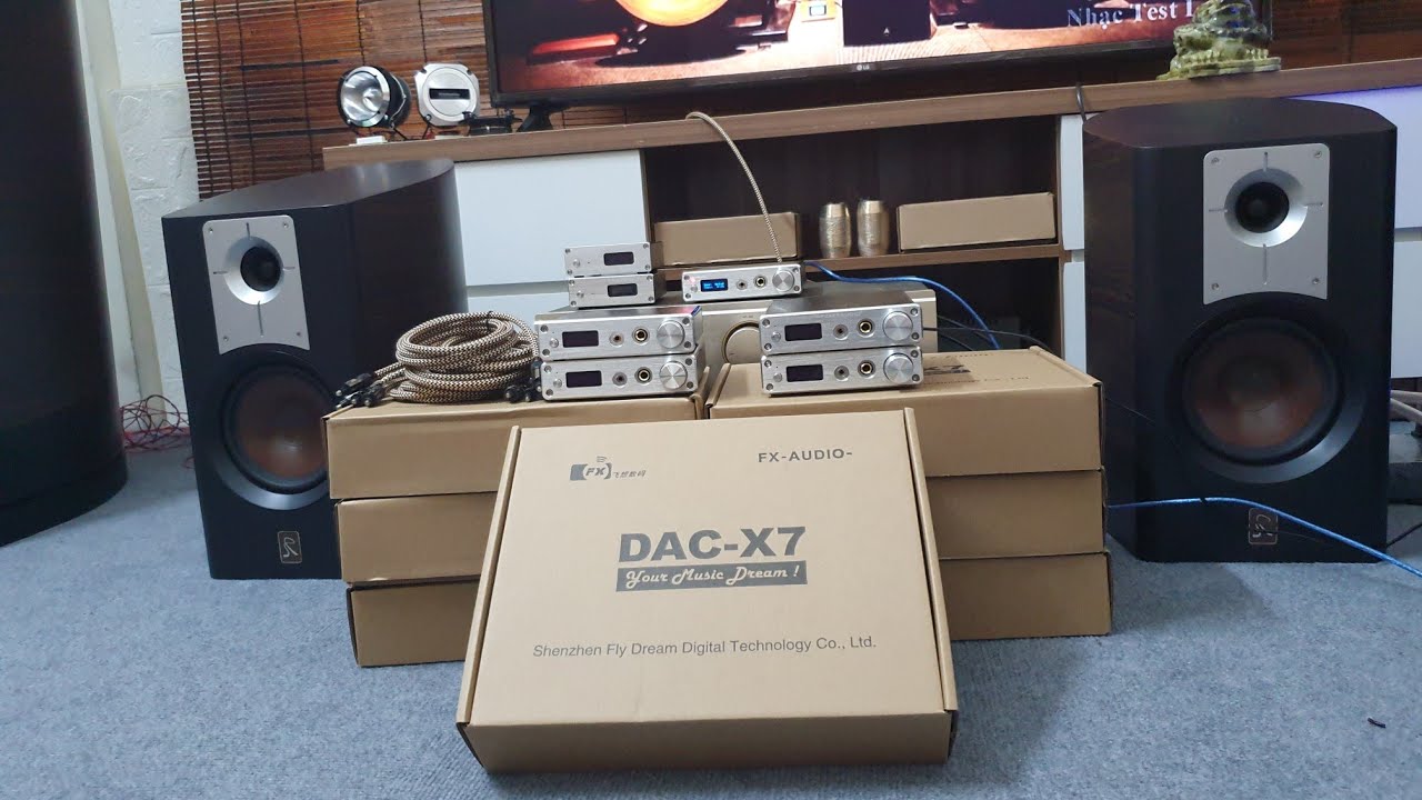 Đầu giải m&atilde; DAC X7 Fxaudio 2tr990K miễn ship, tặng d&acirc;y quang USA 0908722688