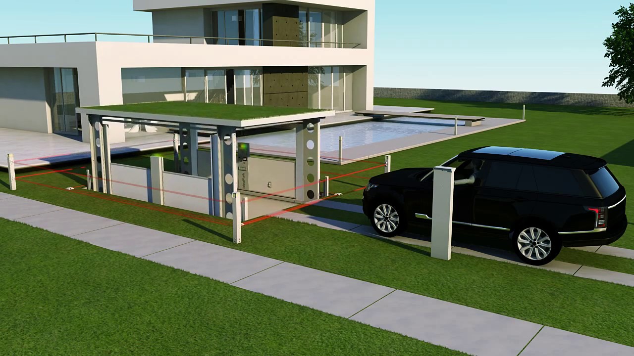 IdealPark car lift. Invisible solution for private house.