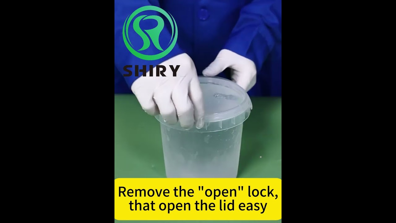Plastic buckets container storage producing and test