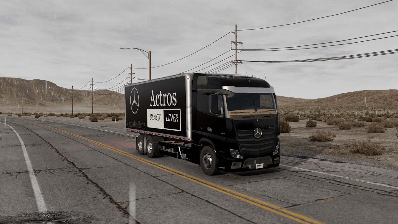 Mercedes Benz Actros Black Liner  Epic Truck Driving in BeamNG drive  Engineer Mohammad Talha