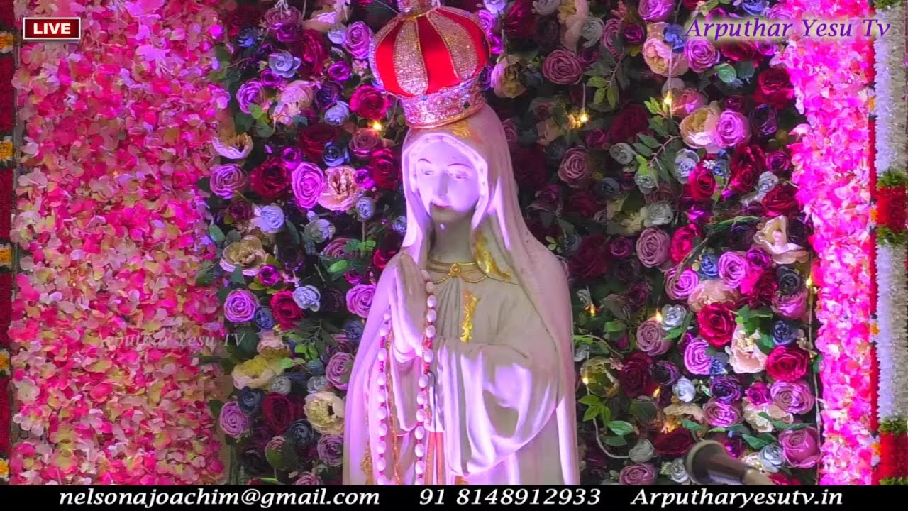 🔴🅻🅸🆅🅴 2024 Feast Mass of St Fatima Church, Kodambakkam | 13/10/2024 | 