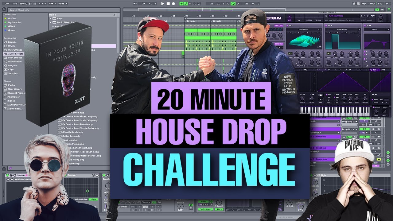 Can we produce a Bass House Drop in 20 min?! 