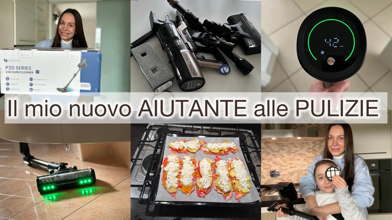 Il pacco è arrivato 🤍 Il mio nuovo AIUTANTE  alle PULIZIE 🤍 Cena deliziosa carne al forno 