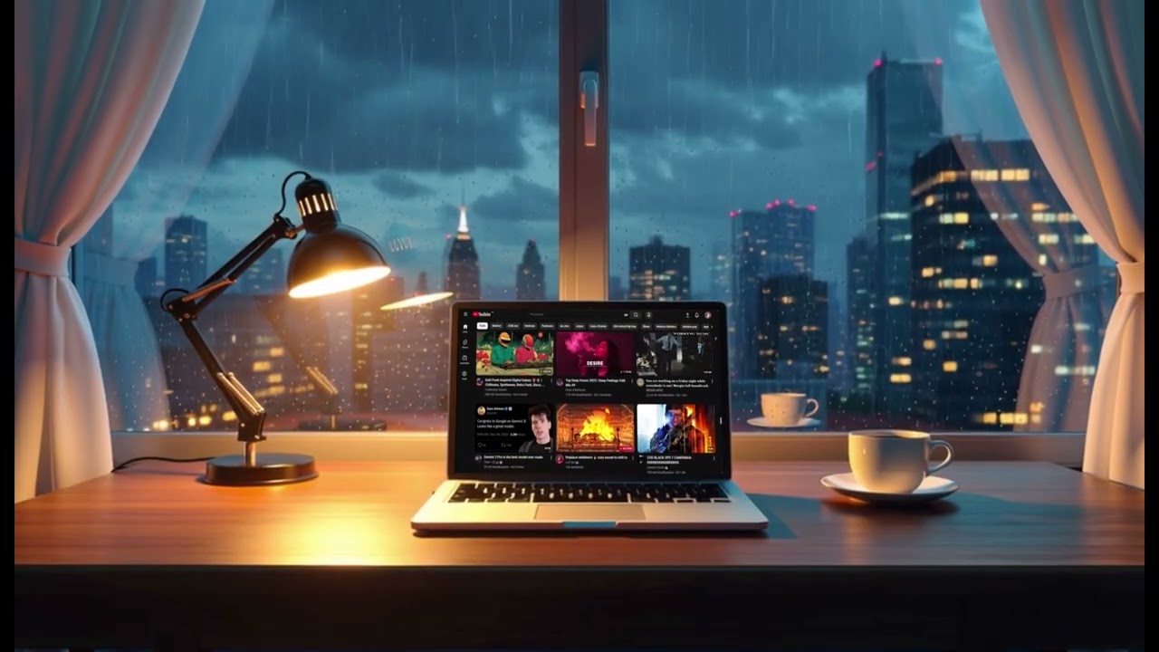 Melancholy Office Lofi 🎵 Calm Beats for Study & Productivity - NoPro-Lofi ☔
