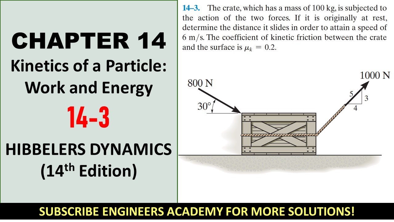 14-3 Kinetics of a Particle: Work and Energy | Chapter 14: Hibbeler Dynamics | Engineers Academy