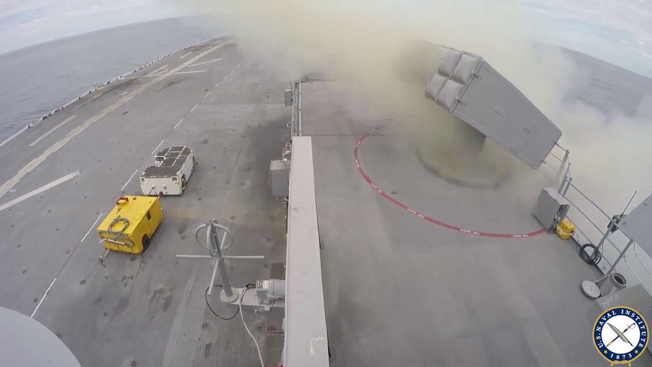 USS Kearsarge Fires Seasparrow Missile