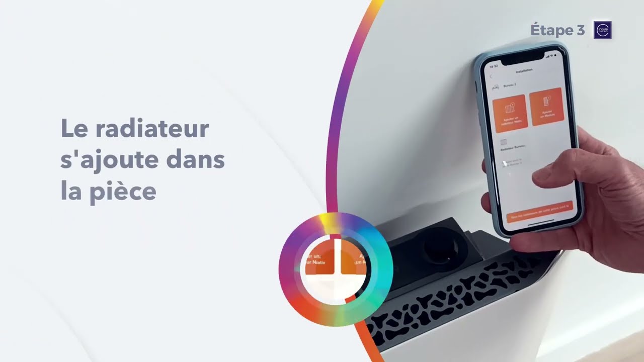 Installation d'un radiateur nativ avec une passerelle intuis Connect