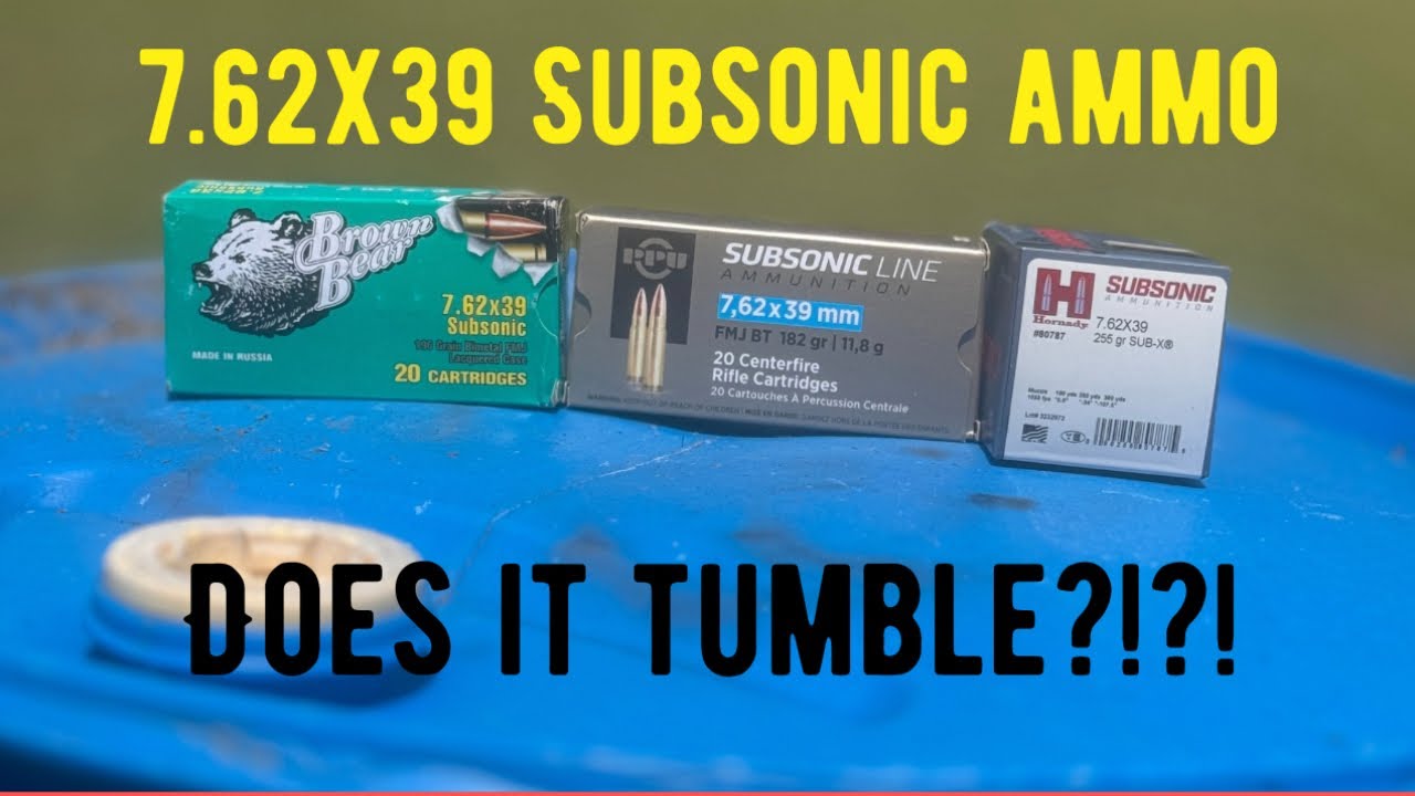 Truth or Myth? Can the average 7.62x39 rifle stabilize subsonic ammo?