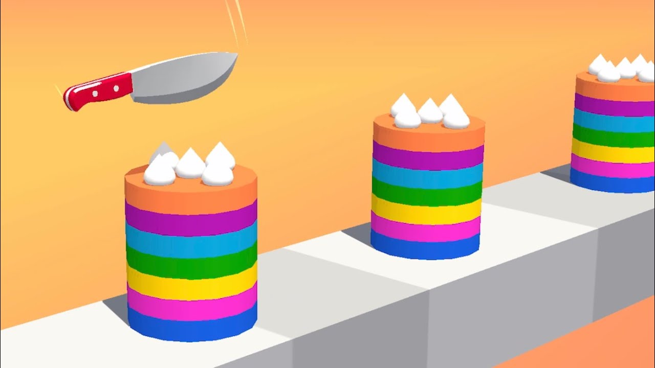 Slice it All! 🔥❤️‍🔥👩‍❤️‍💋‍👩 Very Satisfying And Relaxing ASMR Slicing Game