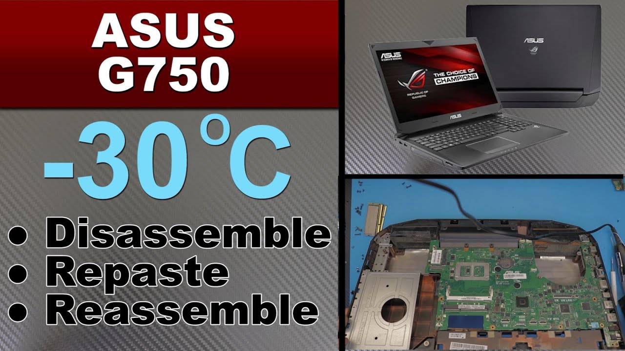 Ремонт, обслуживание, разборка и перепайка ASUS G750