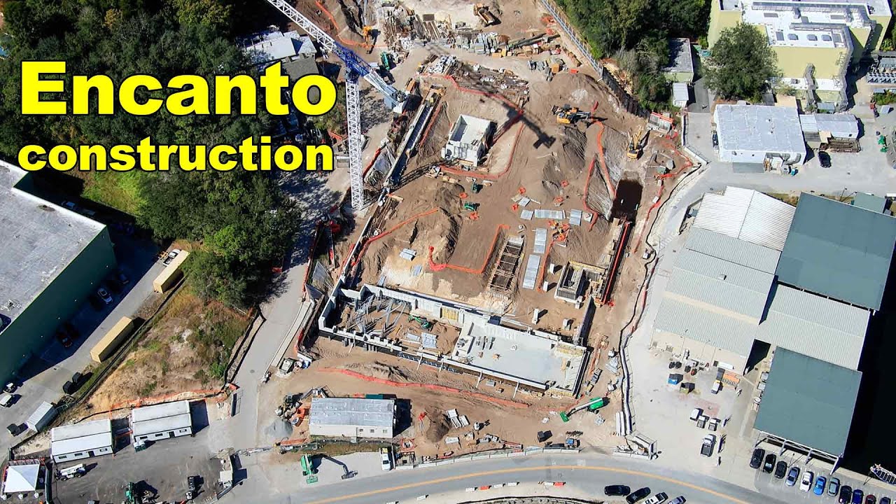 Encanto ride construction in Disney's Animal Kingdom