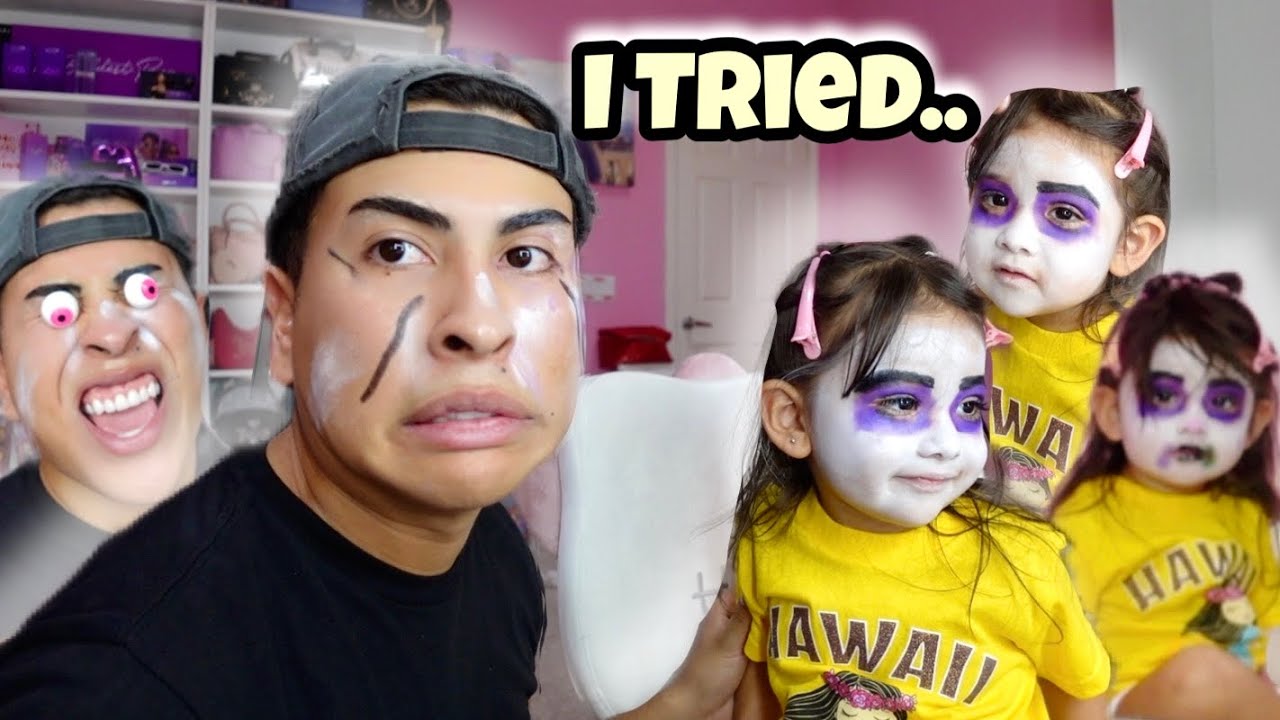 I tried doing Ella's Halloween Makeup... sorry ella | Louie's Life