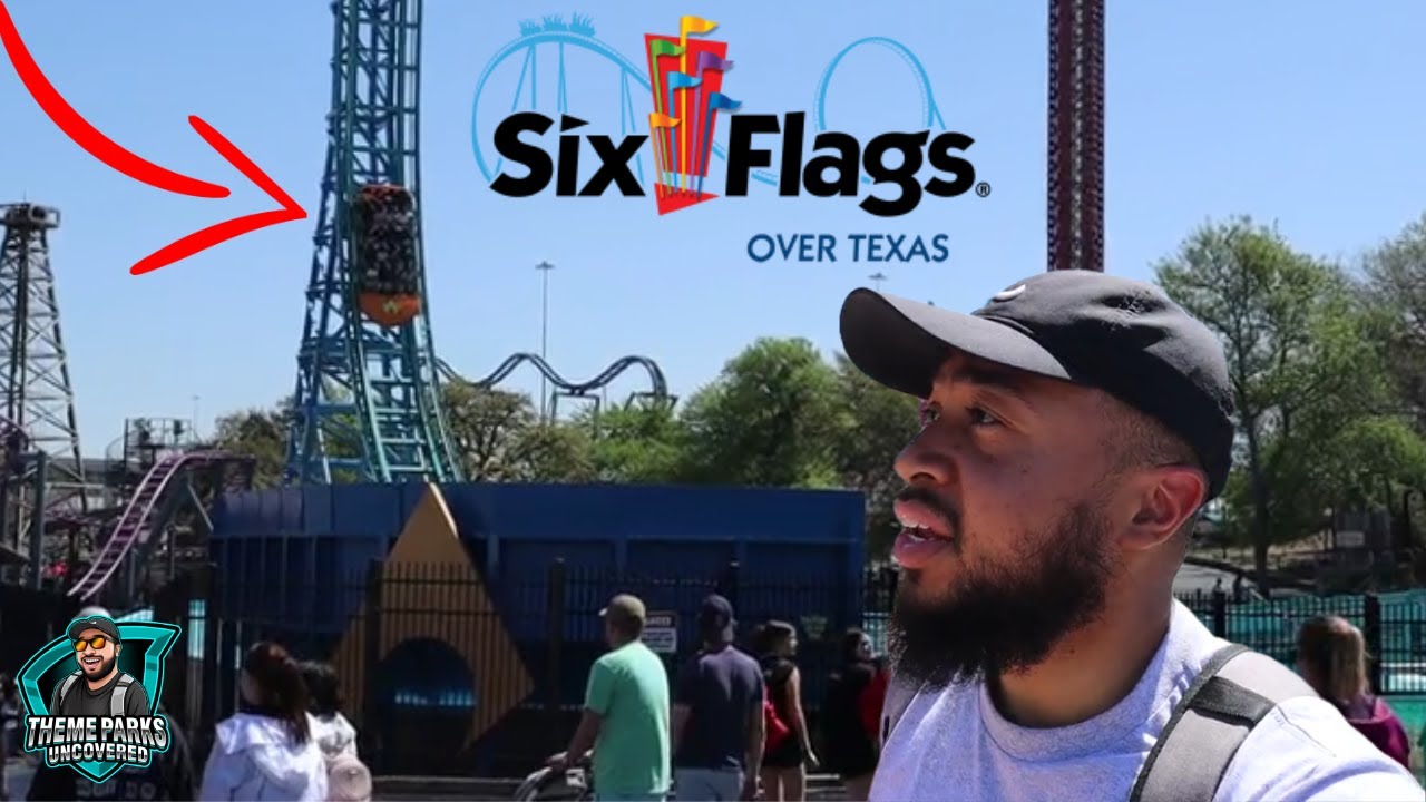 Мой ПЕРВЫЙ визит в Six Flags Over Texas! | Катаемся на ОЧЕНЬ ИНТЕНСИВНЫХ американских горках! | В...