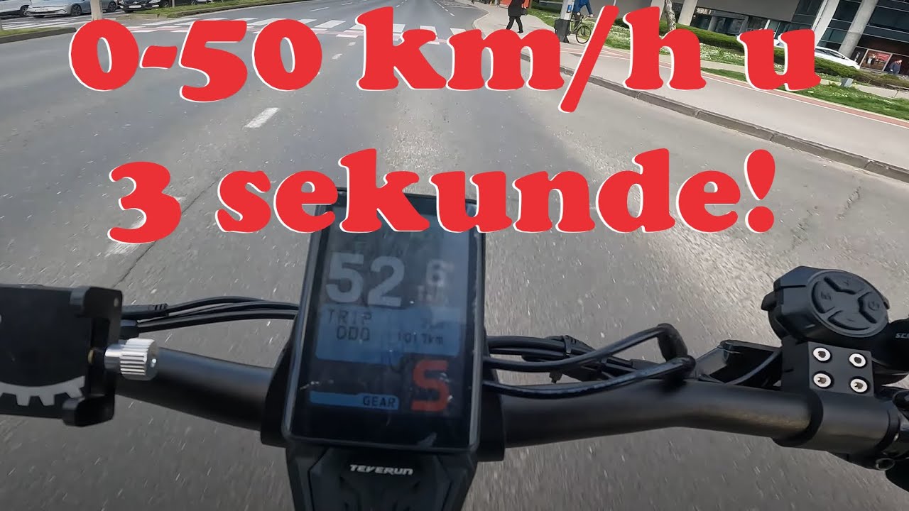Suludo ubrzanje Teverun fighter supreme električnog romobila