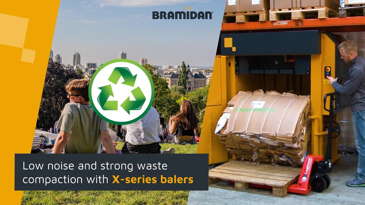 Fast and strong compaction of many waste types with X-series balers