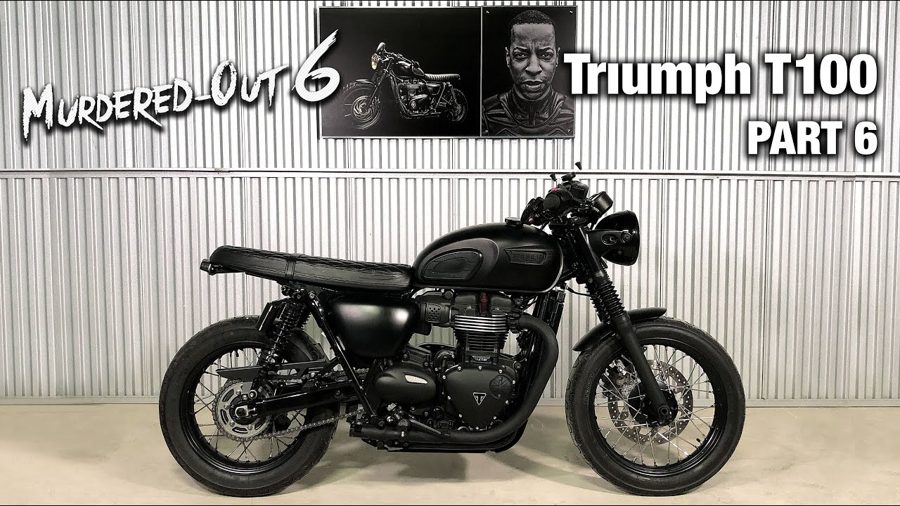 The Murder of my Triumph Bonneville T100 - FULL ACCESSORY MODIFICATION WALK THROUGH - Part 6