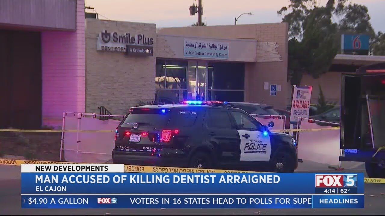 Man accused of killing El Cajon dentist arraigned