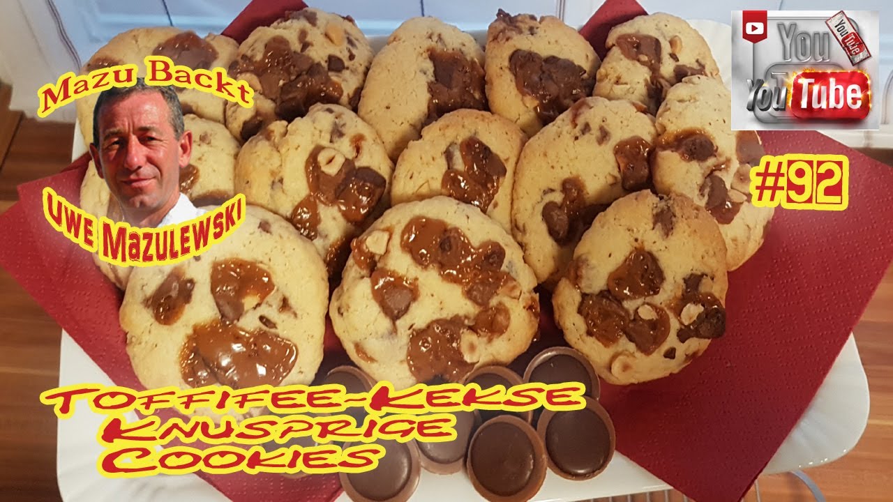 Toffifee-Kekse / Knusprige / Cookies / Geb&auml;ck / Mazu Backt #92 / Uwe Mazulewski / Tutorial