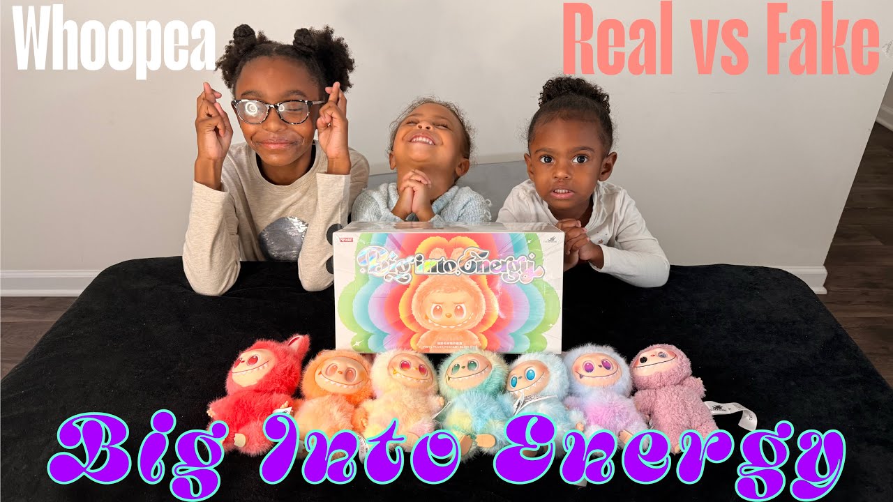 REAL VS FAKE! BIG INTO ENERGY LABUBU (WHOOPEA) UNBOXING!!!