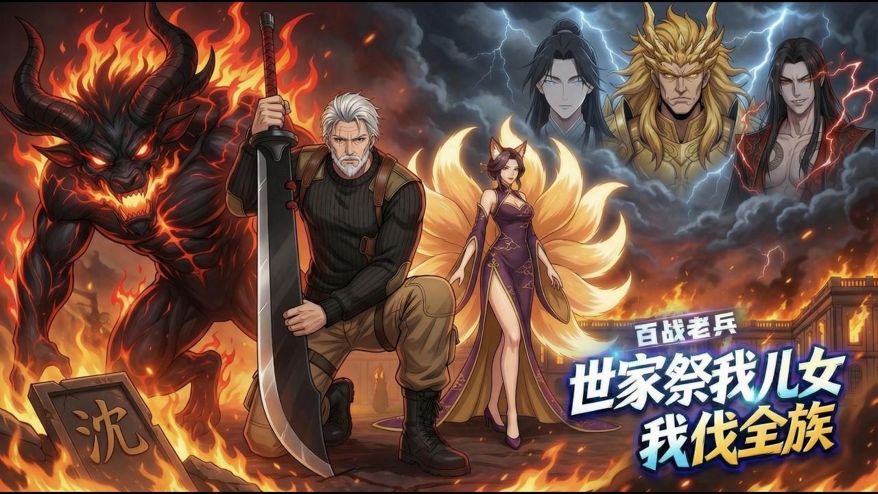 【全集】《百戰老兵：世家祭我兒女，我怒伐全族》｜老兵退隱安享晚年，卻收到兒女戰死通知！真相竟是被世家當祭品獻給妖魔 #百戰老兵 #靈氣復蘇 #復仇爽劇 #饕餮血脈