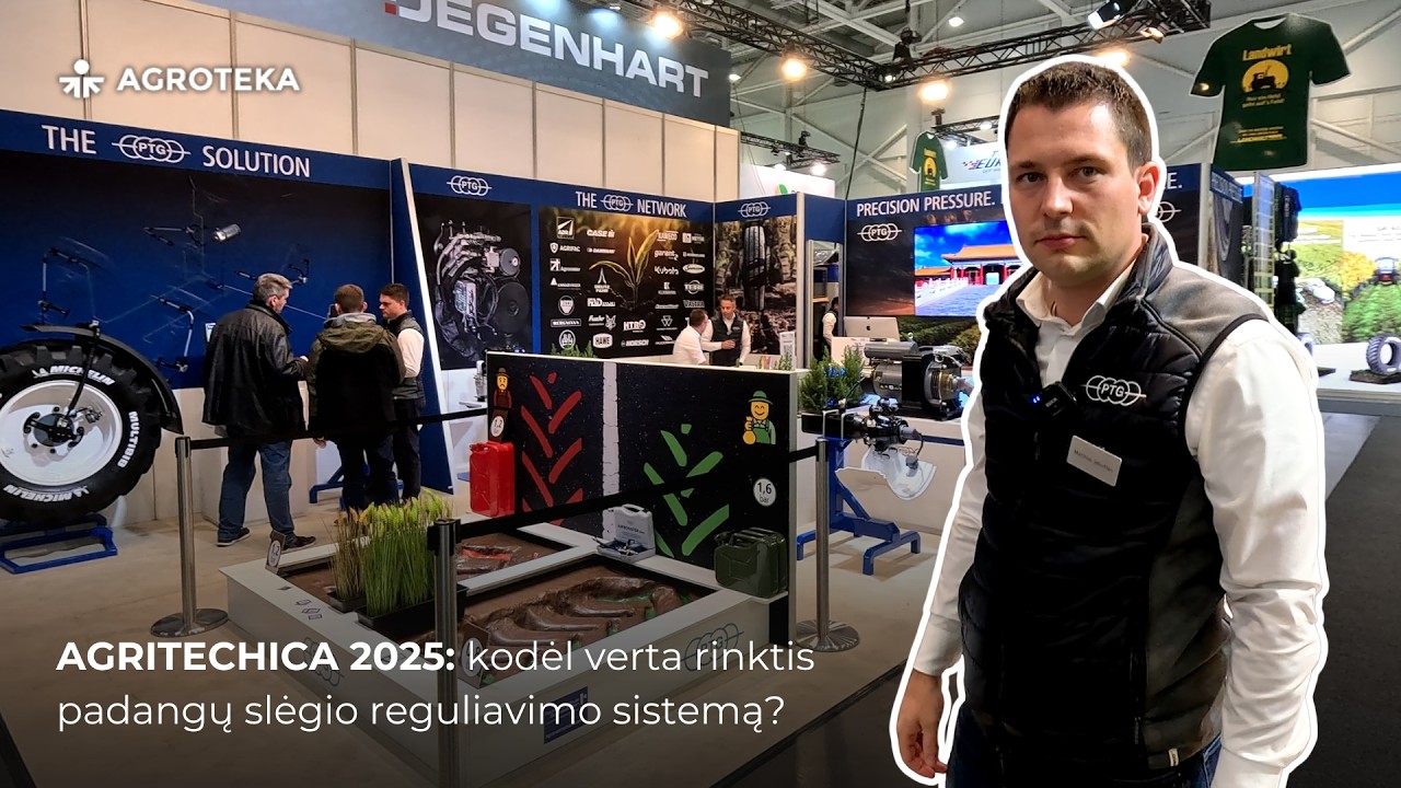 Kodėl verta rinktis padangų slėgio reguliavimo sistemą iš PTG | Agritechnica 2025 | Agroteka