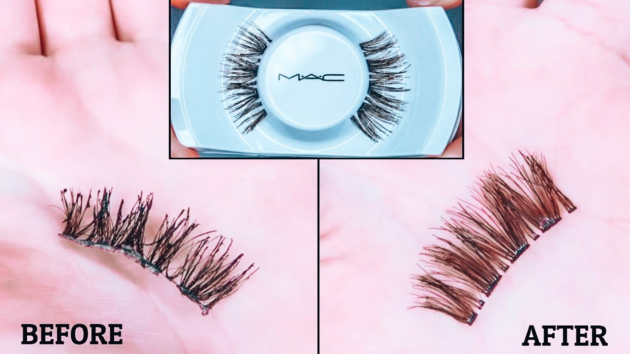 How to clean false eyelashes | MAKE THEM FLUFFY AGAIN
