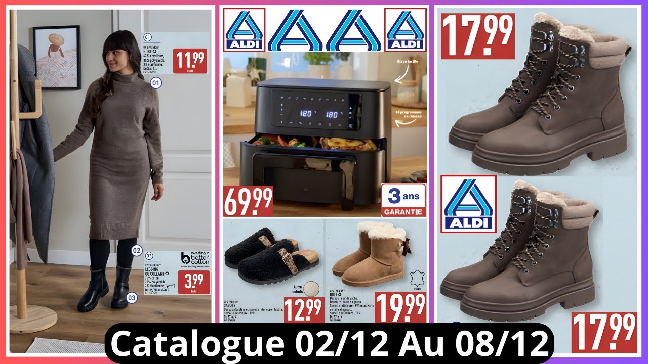ALDI France Catalogue de la semaine du 02/12/25 au 08/12/25 Bons Plans #aldi  #promo Arrivage