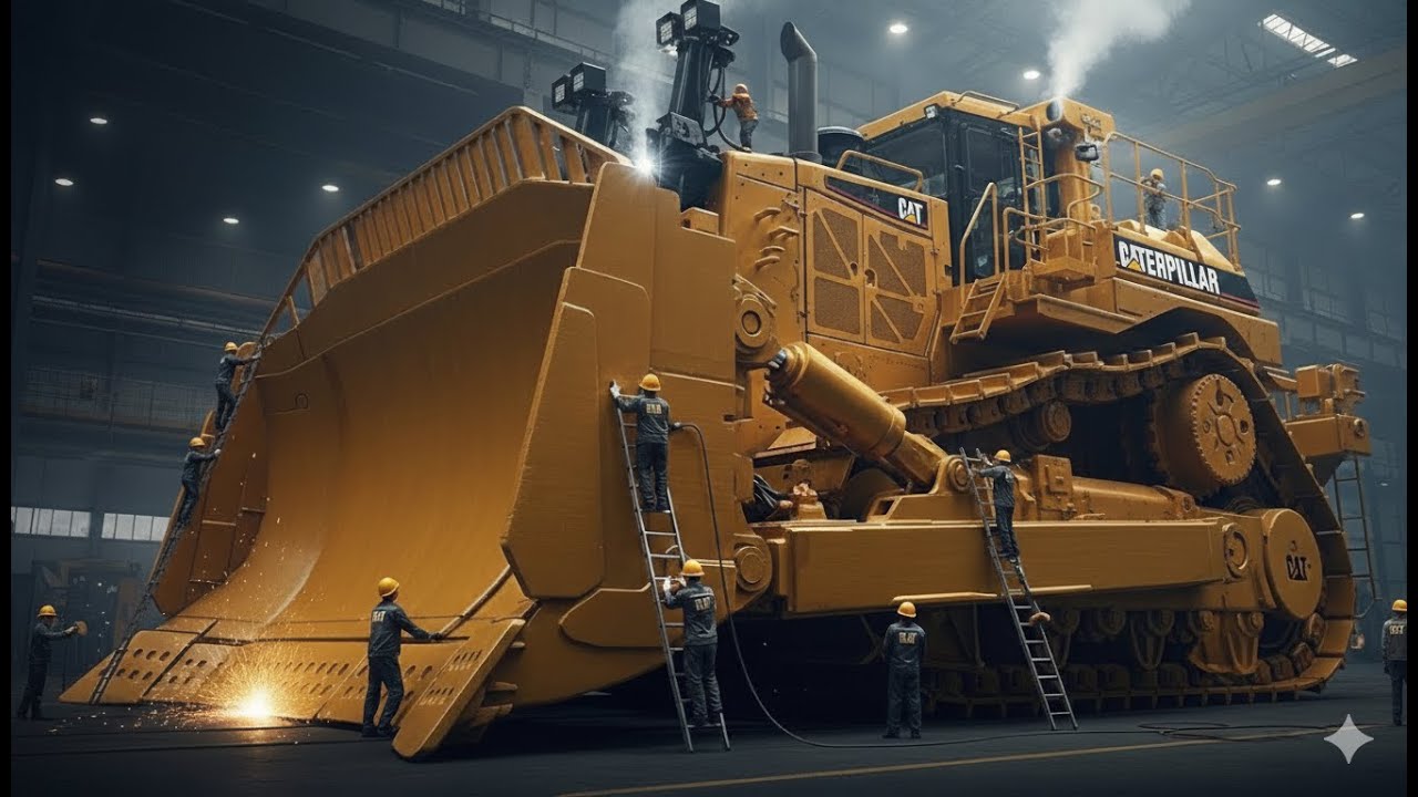 Inside D11 Bulldozer Factory – How This Giant Machine Is Built (Full Process)
