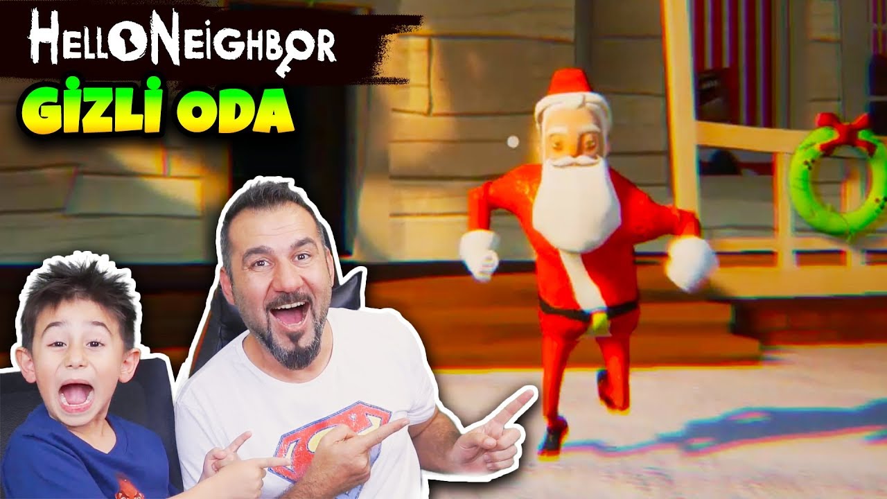 GİZLİ ODAYI BULDUK! KAZIM USTA NOEL BABA OLDU! | HELLO NEIGHBOR MODLARI OYNUYORUZ