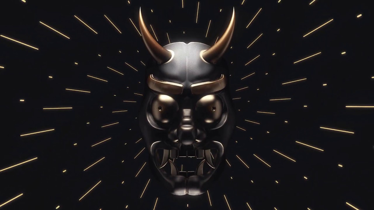 Ghost Mask Ninja VJ free video material