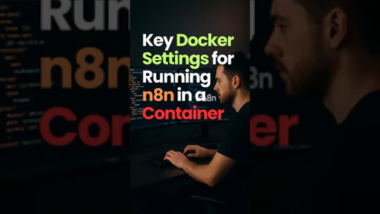 Essential Docker Configuration for Deploying the n8n Container