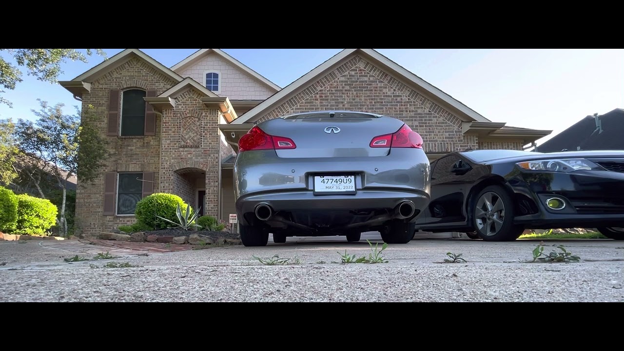 G37 Sedan Vibrant resonators/muffler delete