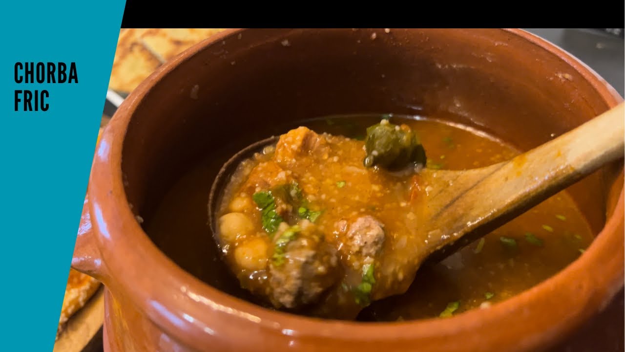 Chorba fric garnie de boulettes de viande hachée شربة فريك ببنك الاعراس بكريات اللحم و بدون خضر