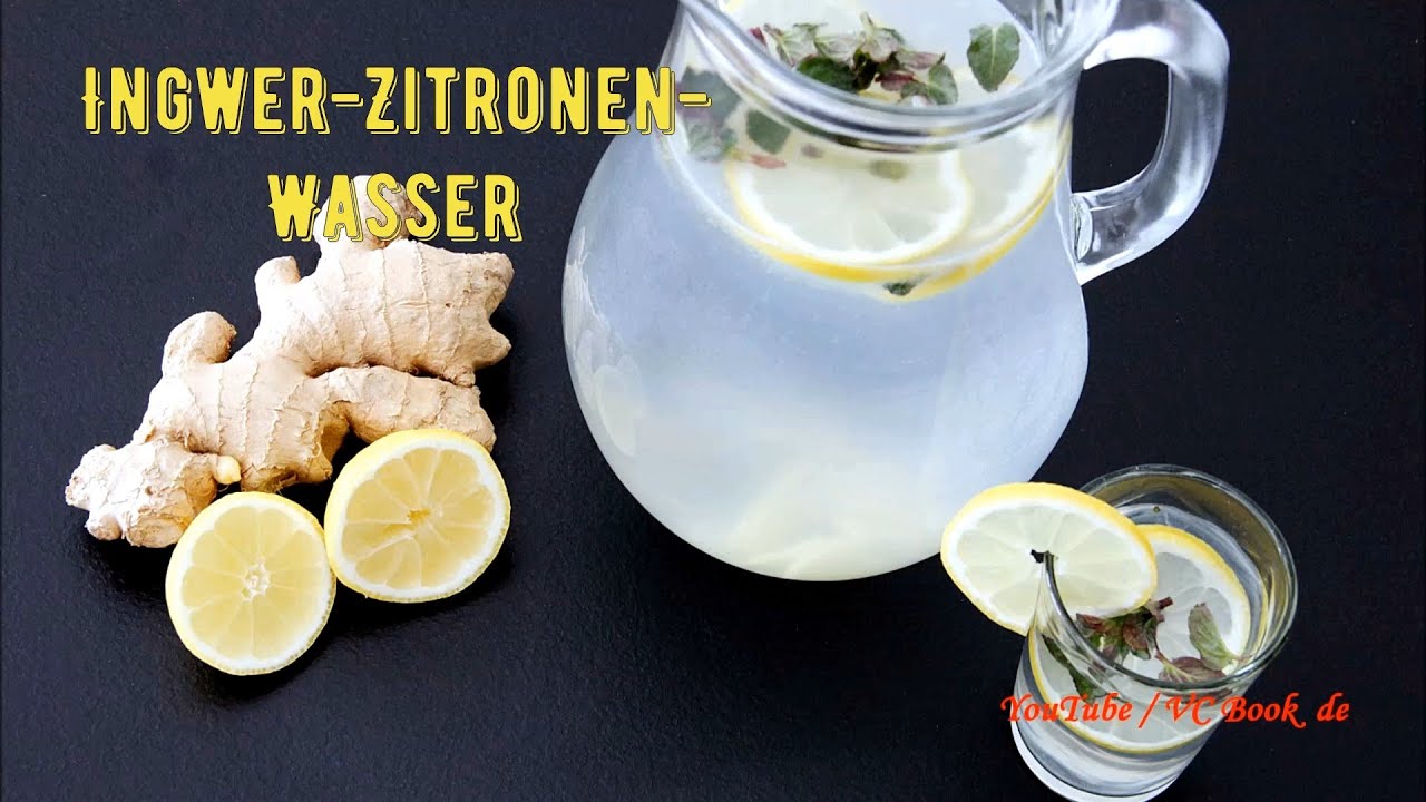 Ingwer Zitronen Wasser / Abwehrkr&auml;fte st&auml;rken / Vitamin C
