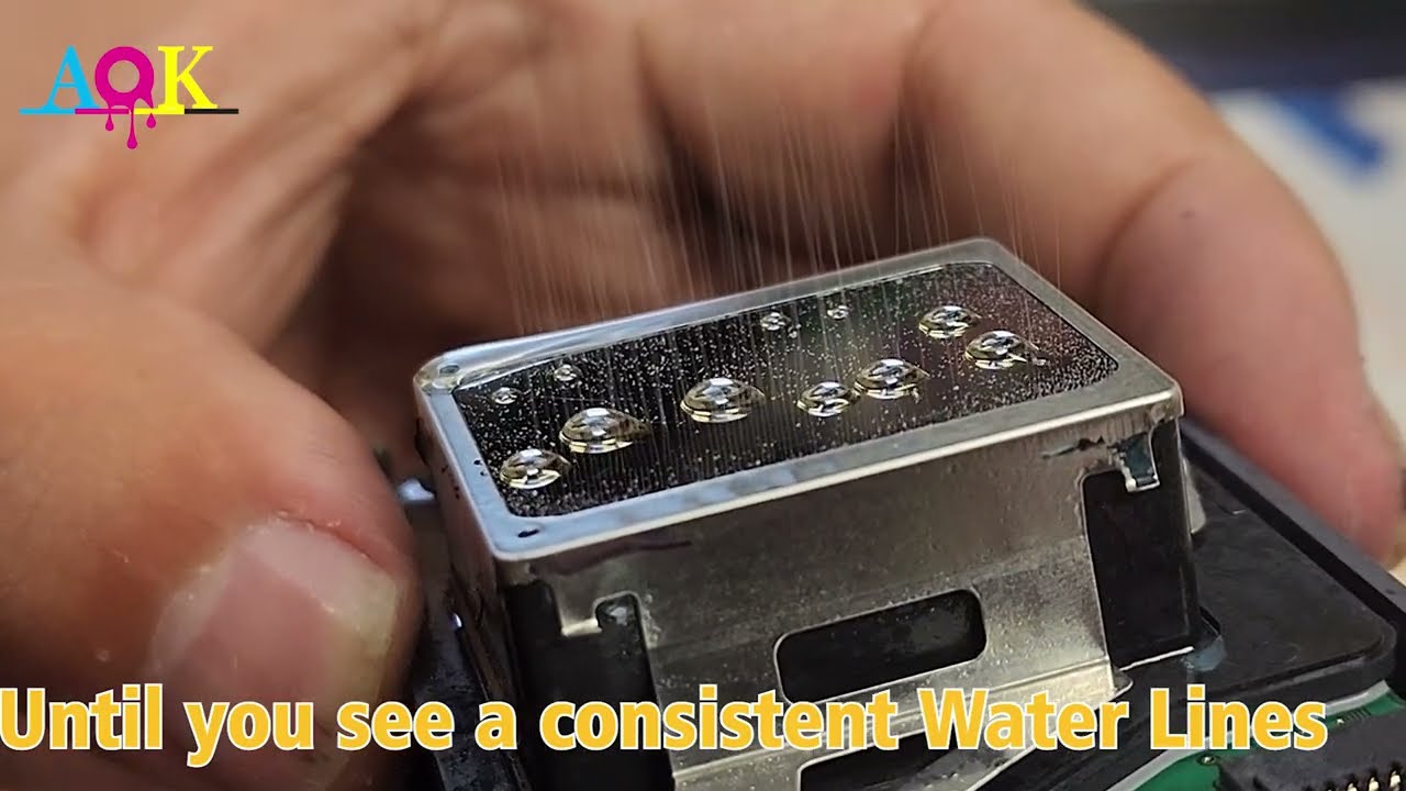 How to clean L1800 DTF Printer Print head Manually with Syringe  solve print head clogged