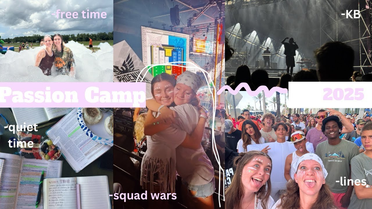 CHURCH CAMP || worship, squad wars, waterslides, beach days, concerts