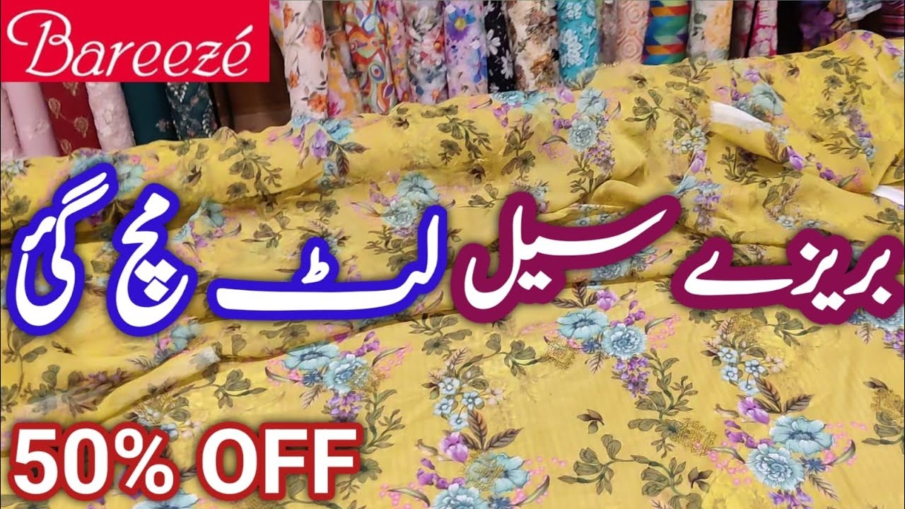 Bareeze Sale Today 50% offoff || Bareeze Sale