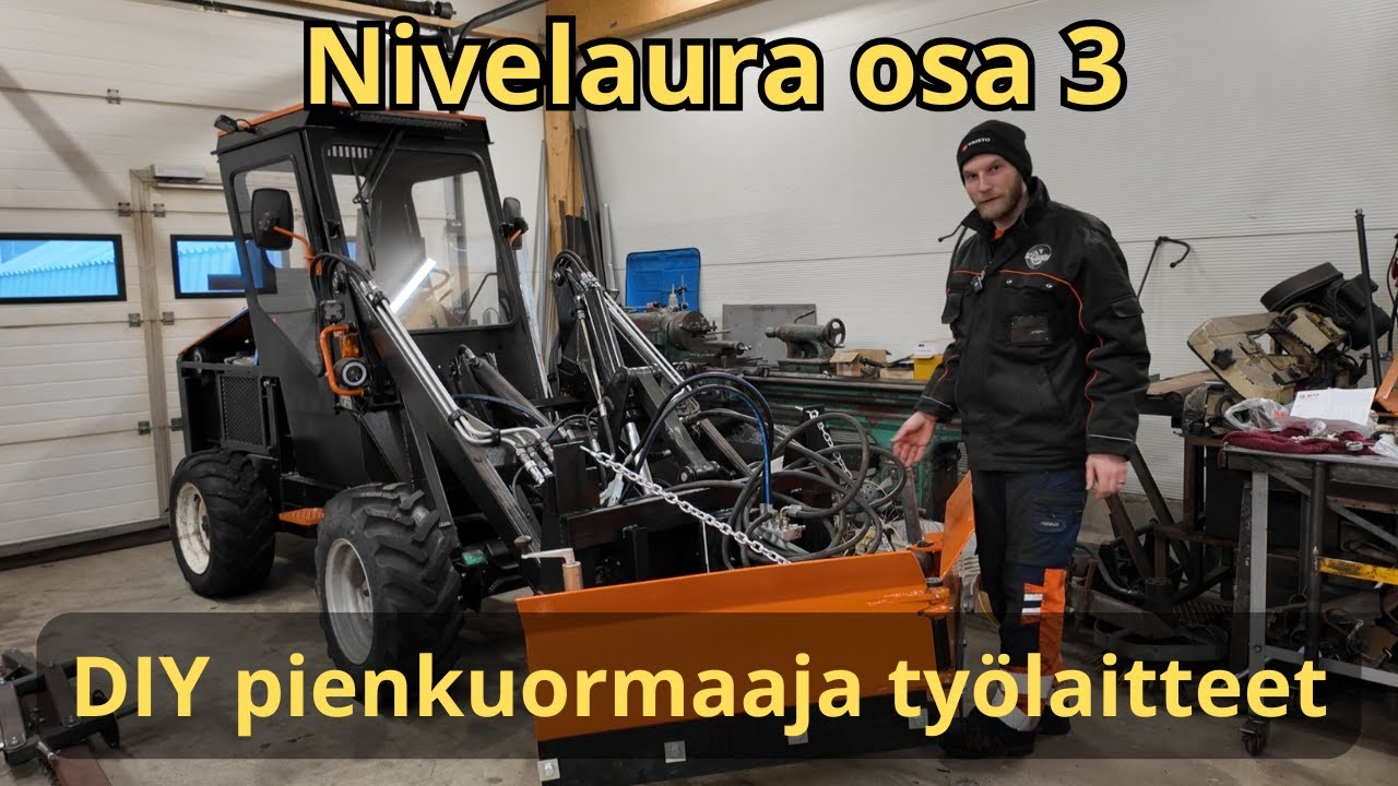 DIY pienkuormaajan työlaitteet - Nivelaura osa 3