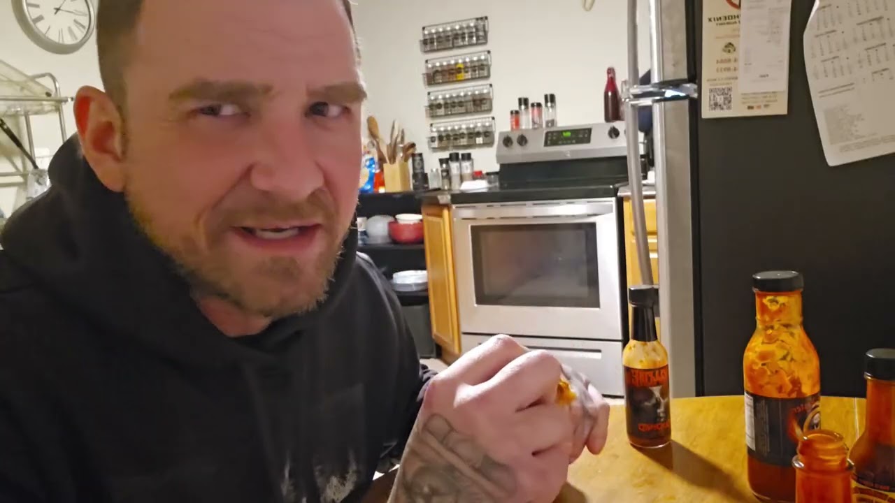 Spicy challenge 4 hot sauce 4 tenders!!! I may regret this but its go time!