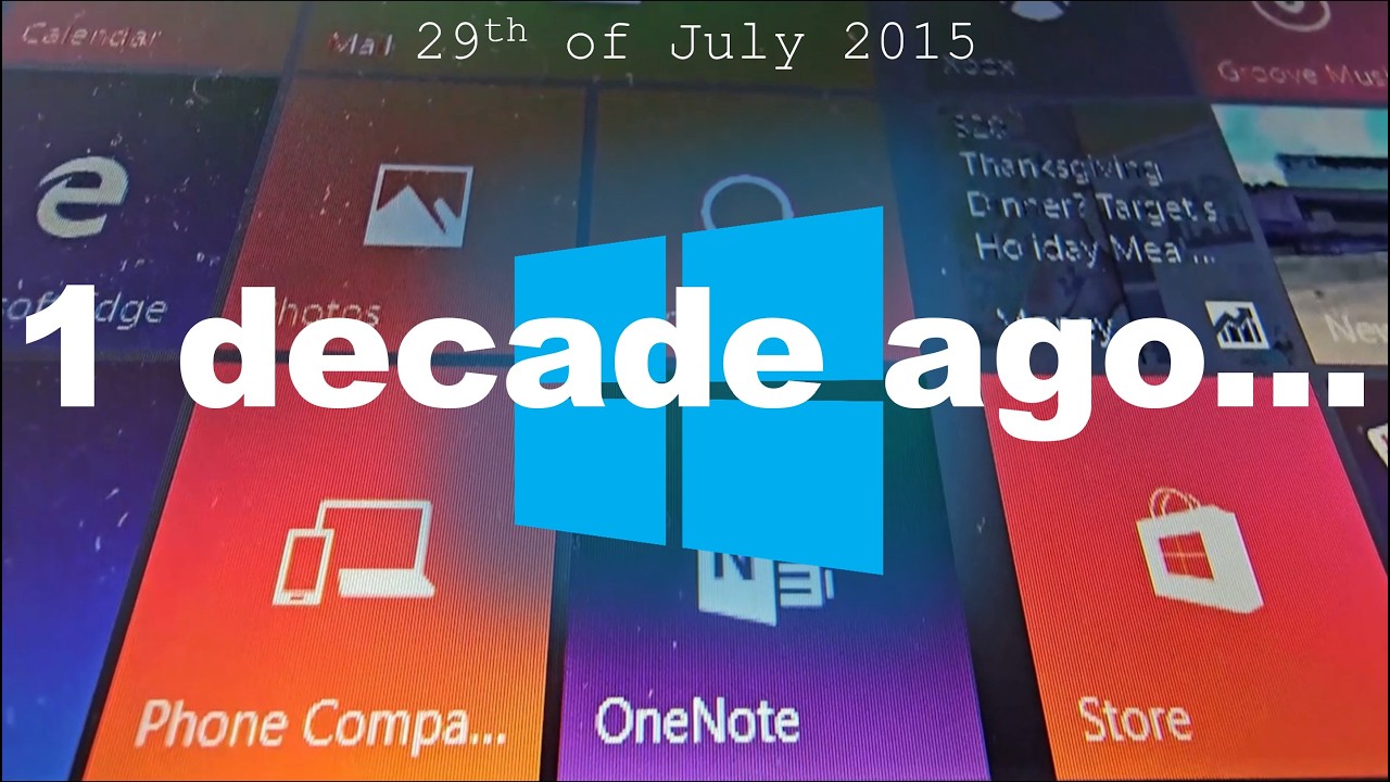 Windows 10 is 10 YEARS OLD- version 1507 one decade later... @Microsoft @MicrosoftWindows