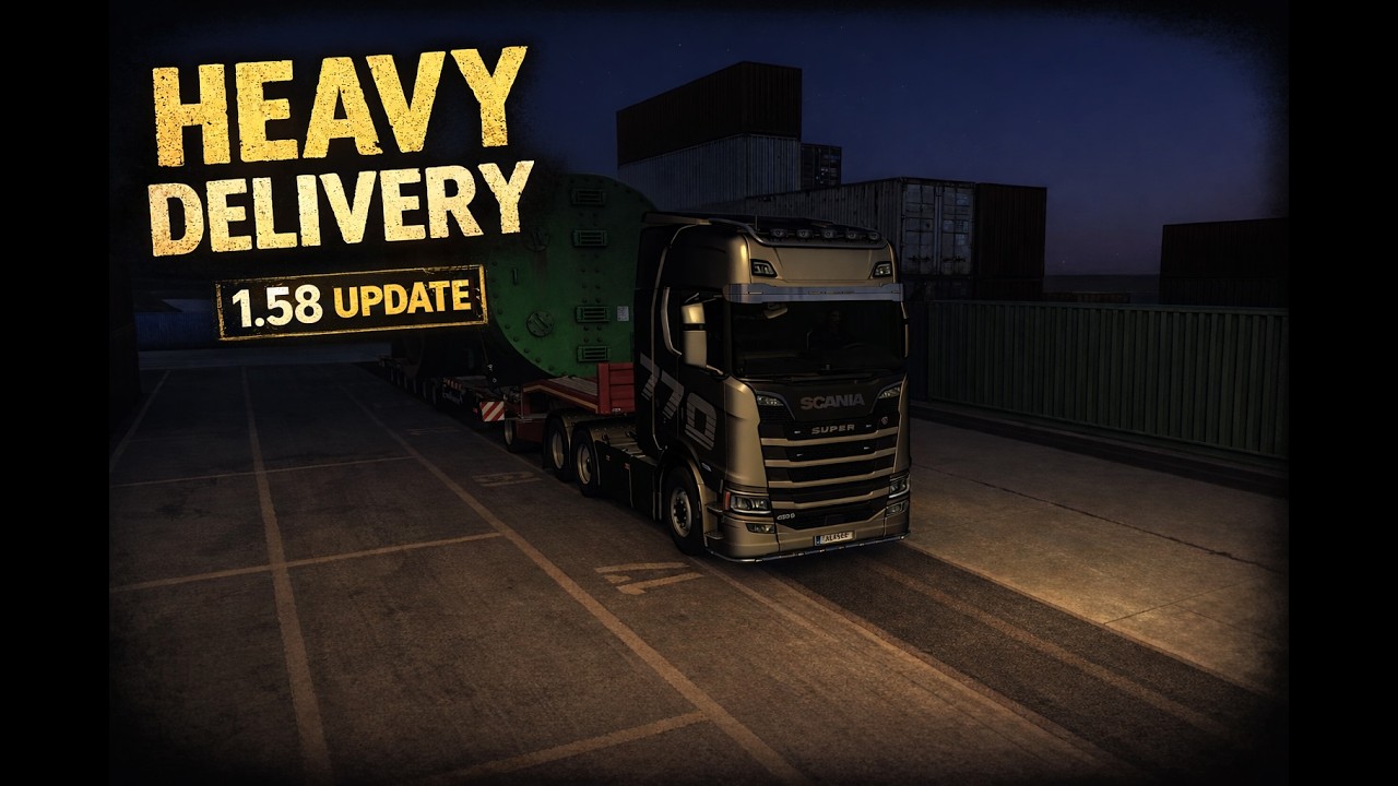 Early Morning Heavy Delivery on New 1.58 UPDATE | ETS2 | Beam Eye Tracker